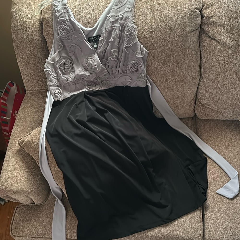 Cocktail dress gray/black